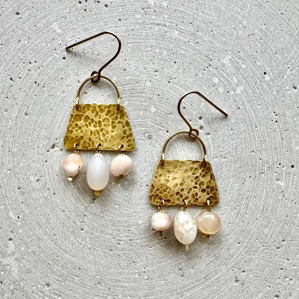 Achat Tropfen Statement Ohrringe - Ohrring - Gudbling