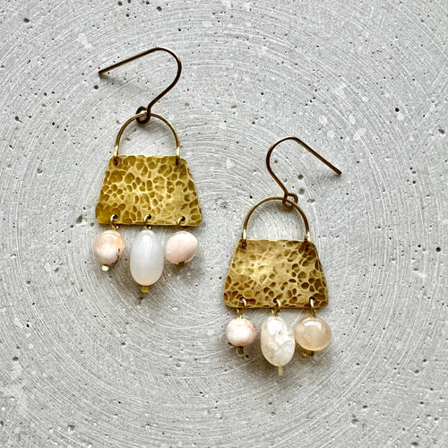 Achat Tropfen Statement Ohrringe - Ohrring - Gudbling