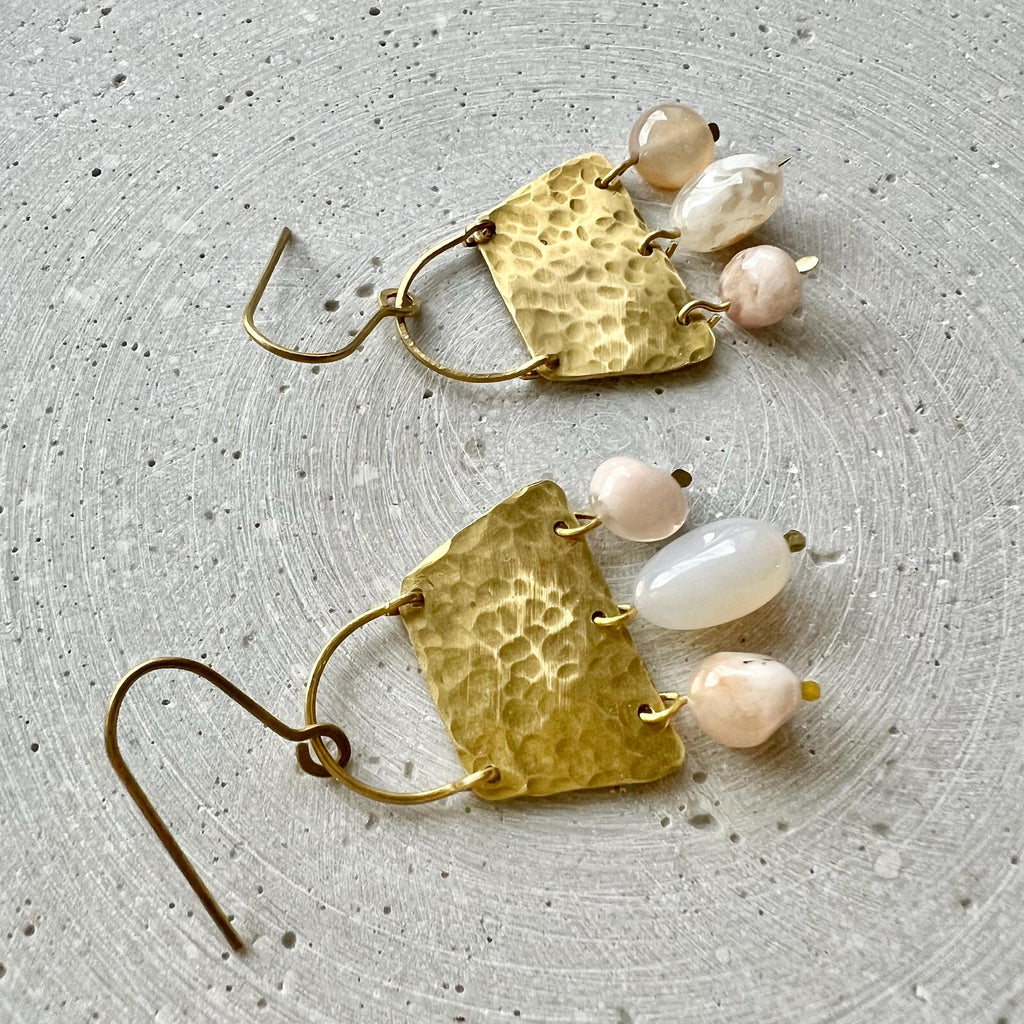 Achat Tropfen Statement Ohrringe - Ohrring - Gudbling