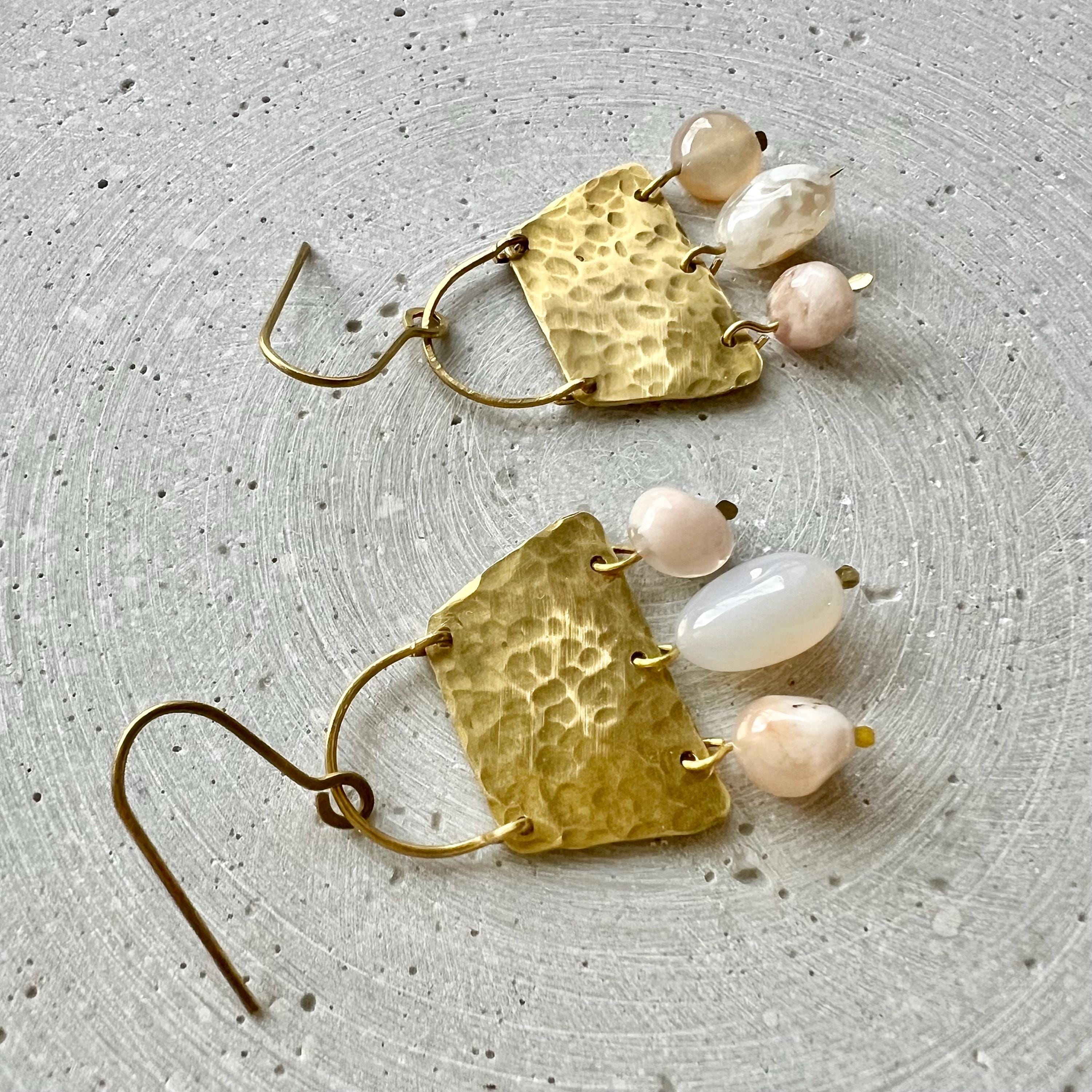 Achat Tropfen Statement Ohrringe - Ohrring - Gudbling