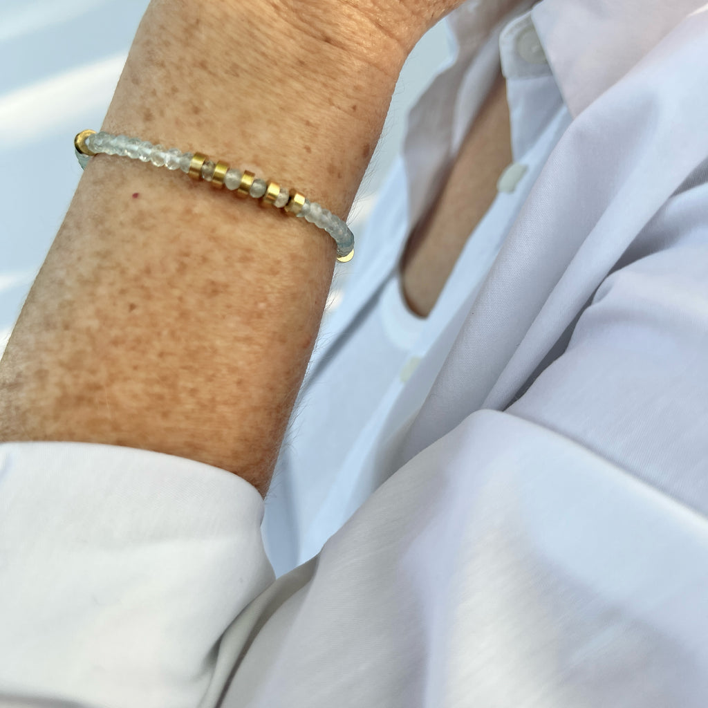 Aquamarin Armband