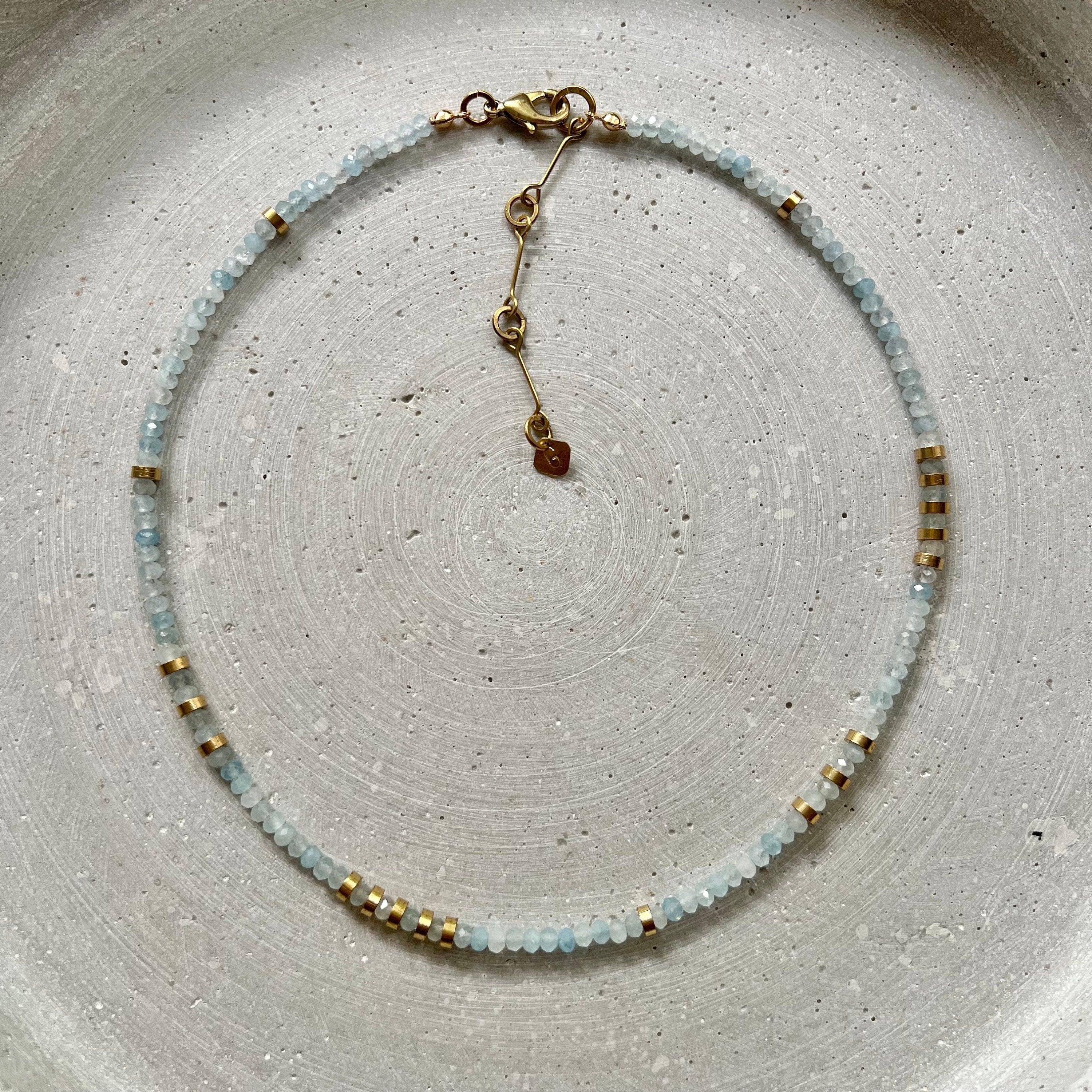 Aquamarin Halskette - Halskette - Gudbling