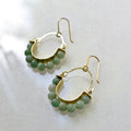 Aventurin Hoop Statement Ohrringe - Schmuck - Gudbling