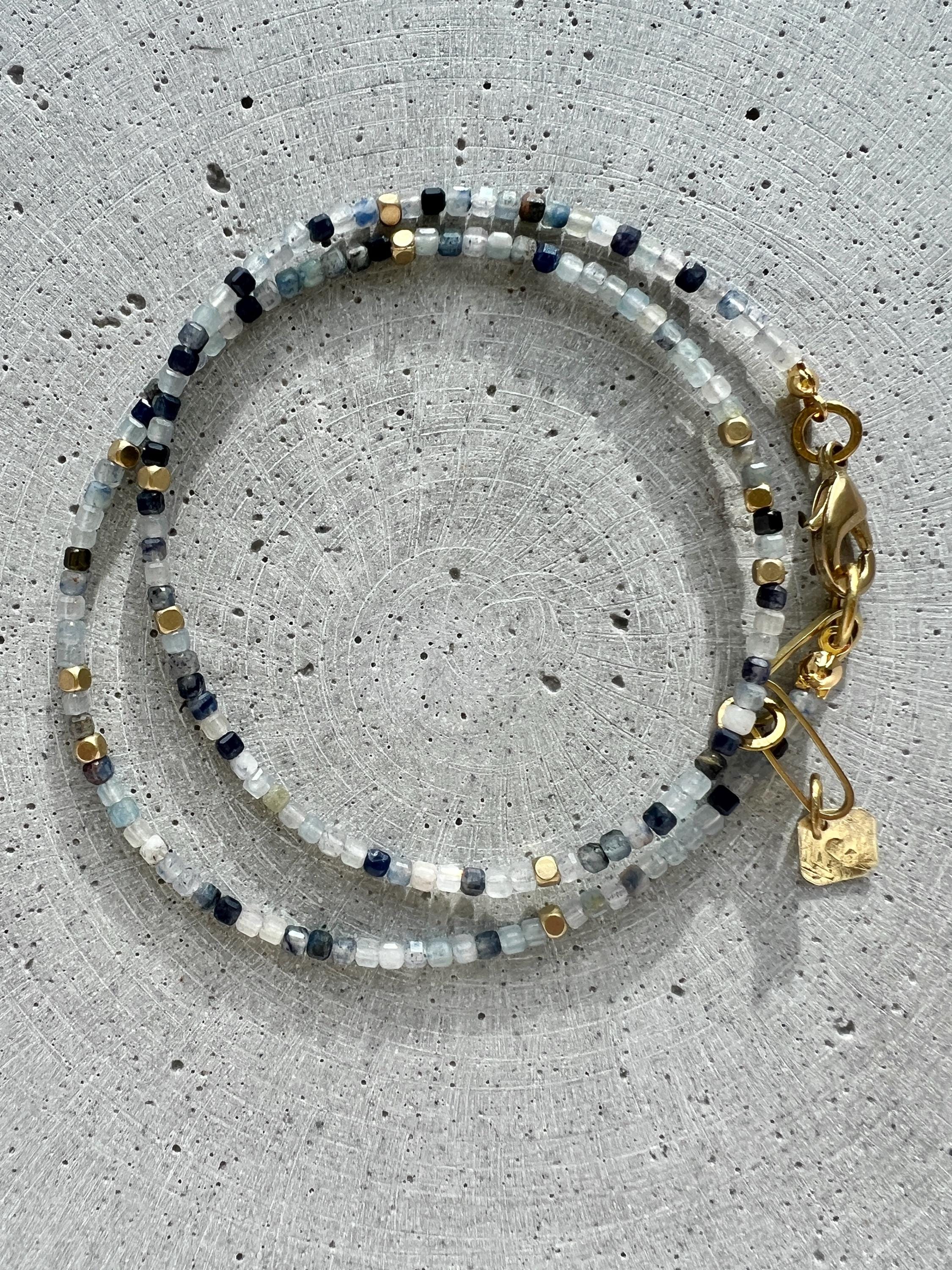 Blauer Aventurin Halskette - Halskette - Gudbling