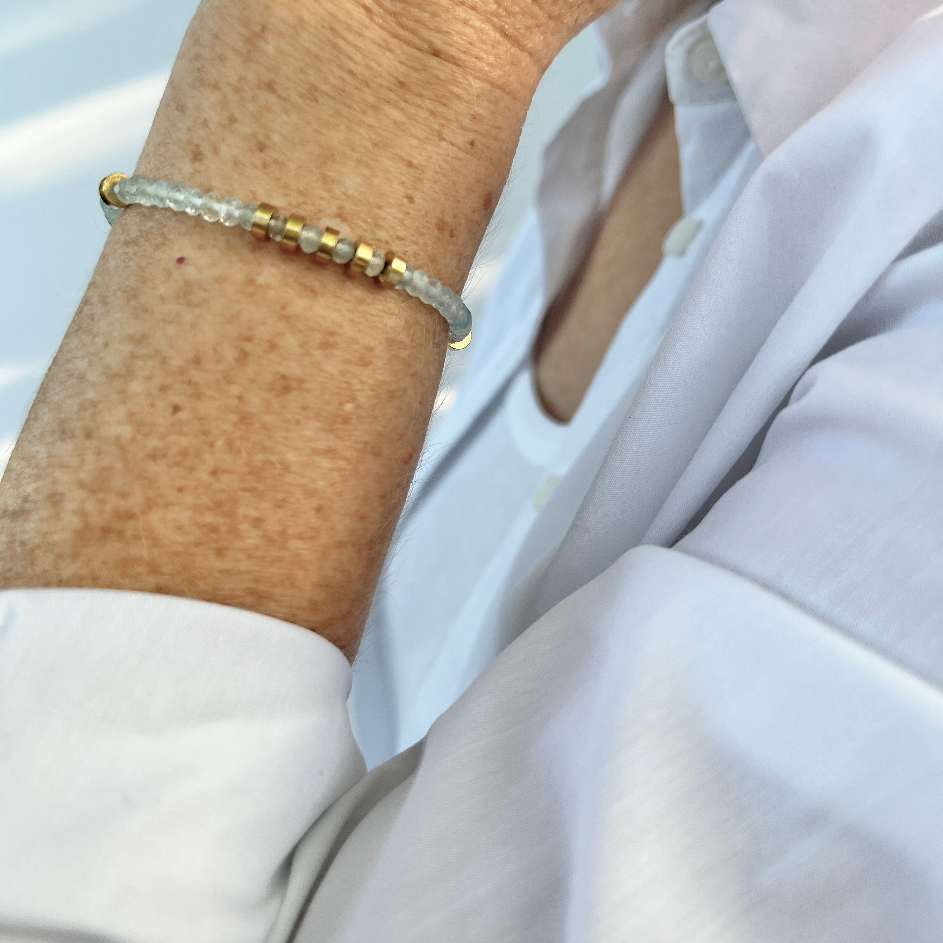 Aquamarin Armband