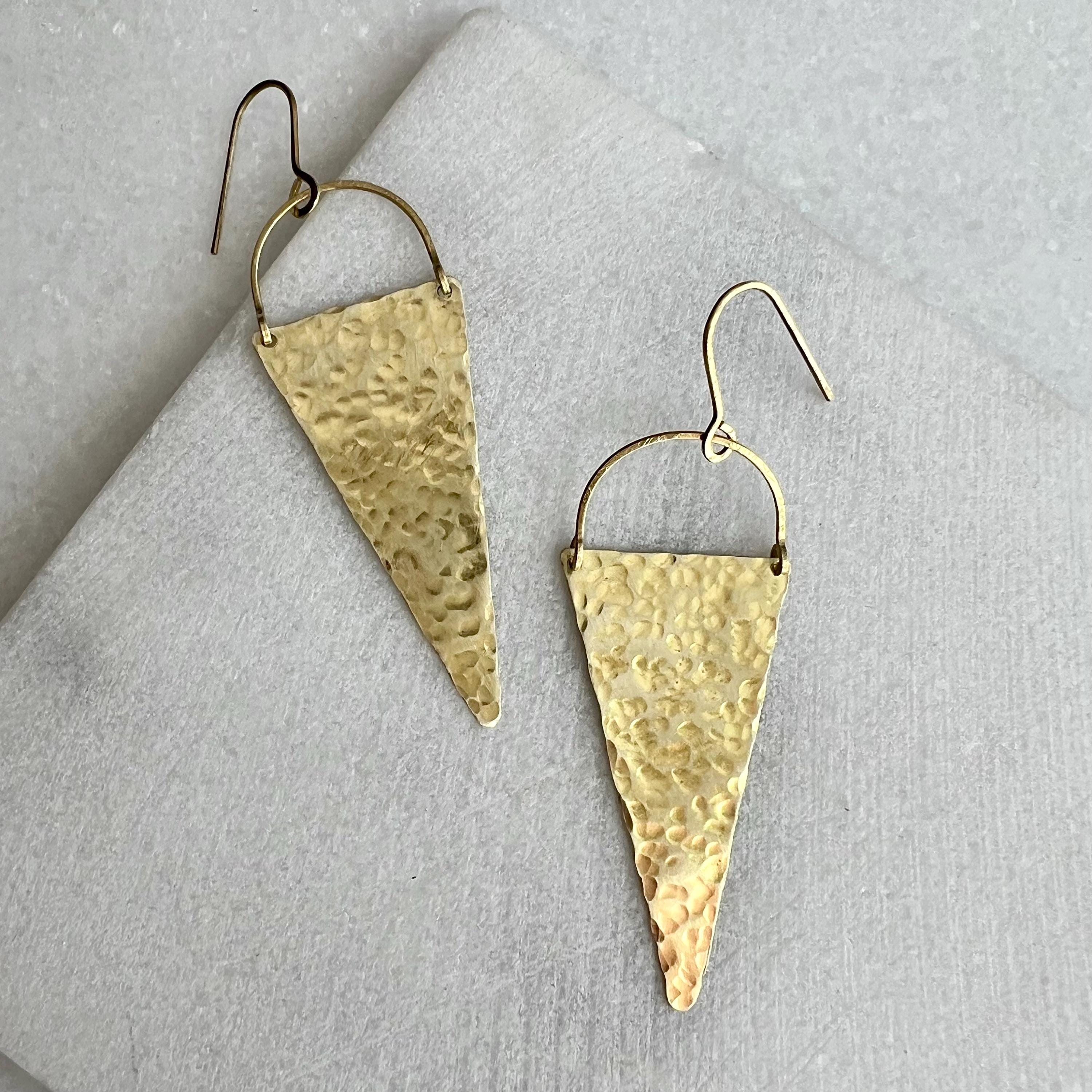 Dreieckige Statement Ohrringe - Schmuck - Gudbling