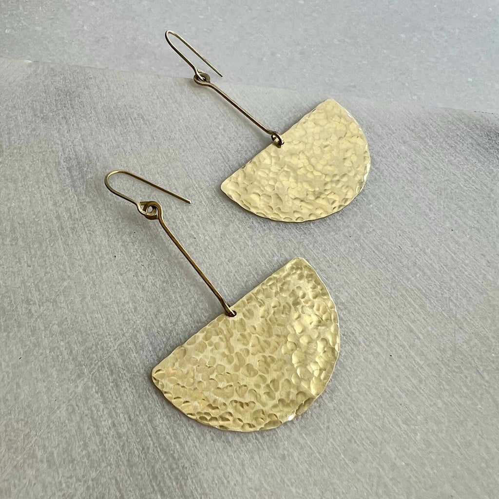 Extra Lange Halbkreis Ohrhänger - Ohrring - Gudbling