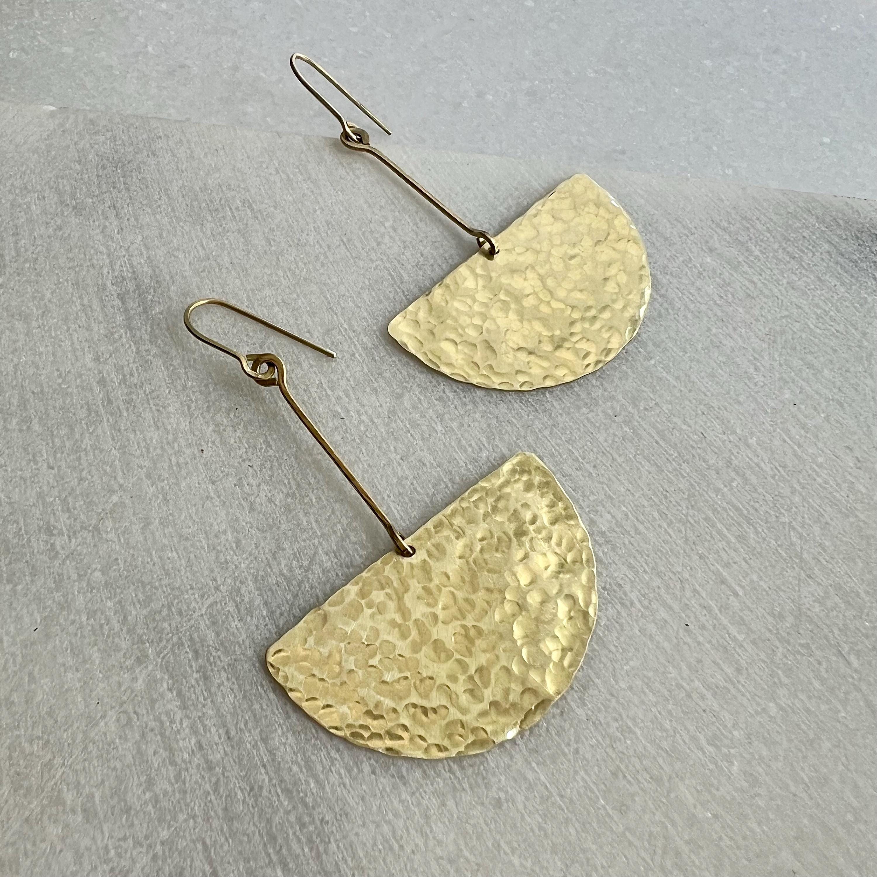 Extra Lange Halbkreis Ohrhänger - Ohrring - Gudbling