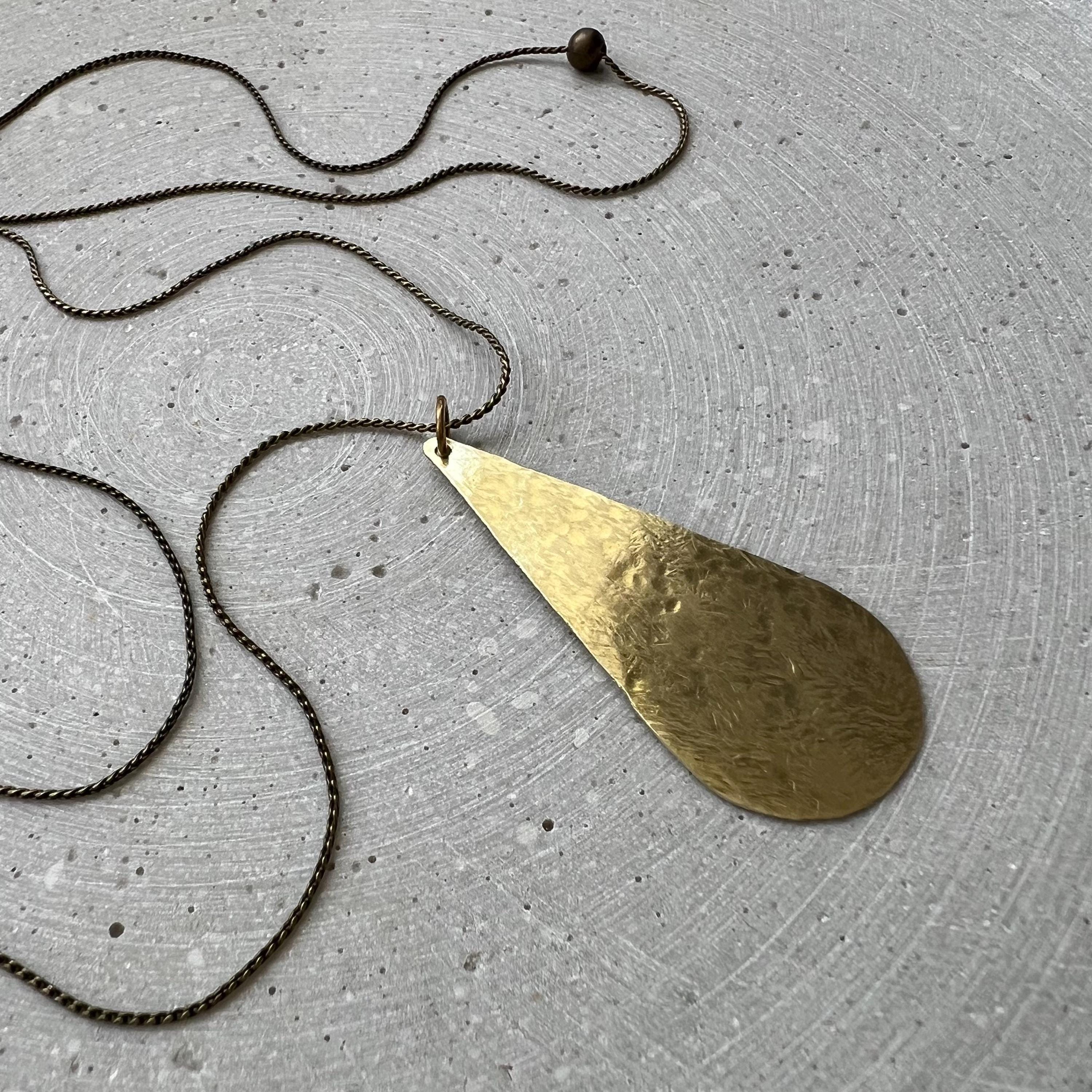 Goldene Träne Kette - Halskette - Gudbling
