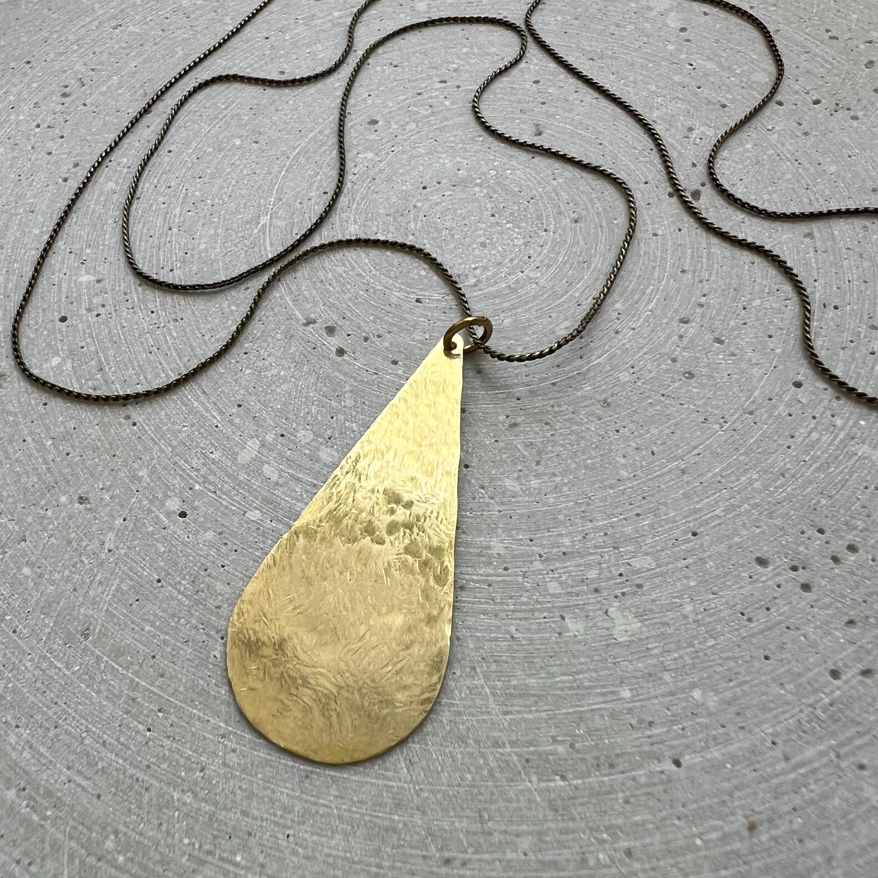 Goldene Träne Kette - Halskette - Gudbling