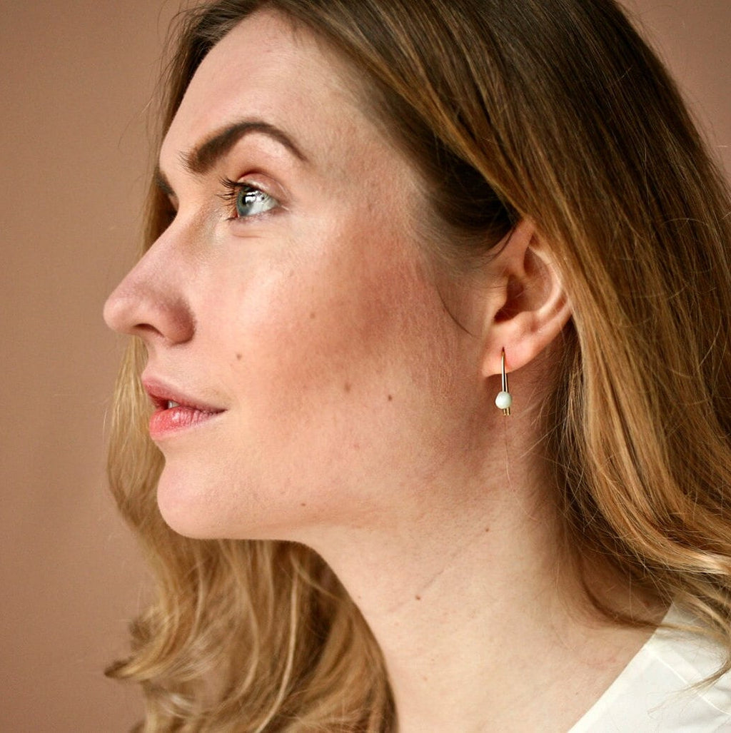 Grün Gefleckter Jaspis Ohrbögen - Schmuck - Gudbling