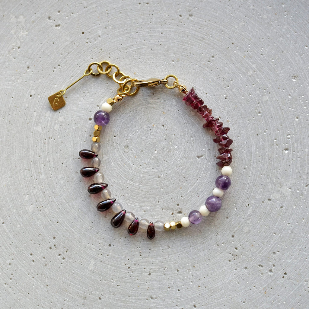 Granat Tropfen Armband - Armband - Gudbling