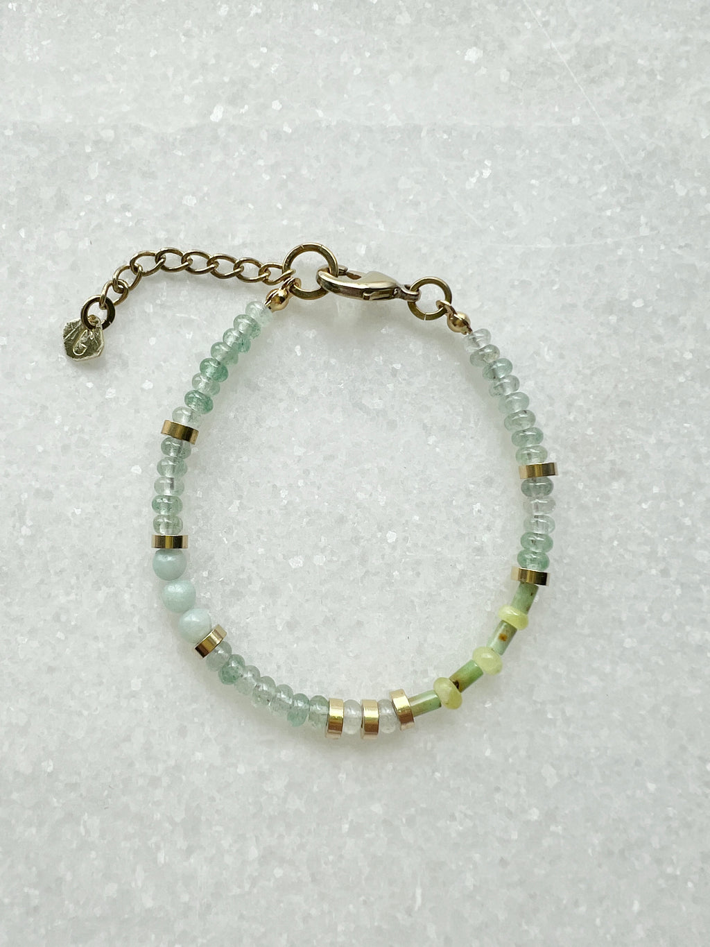 Grüner Erdbeerquarz Armband