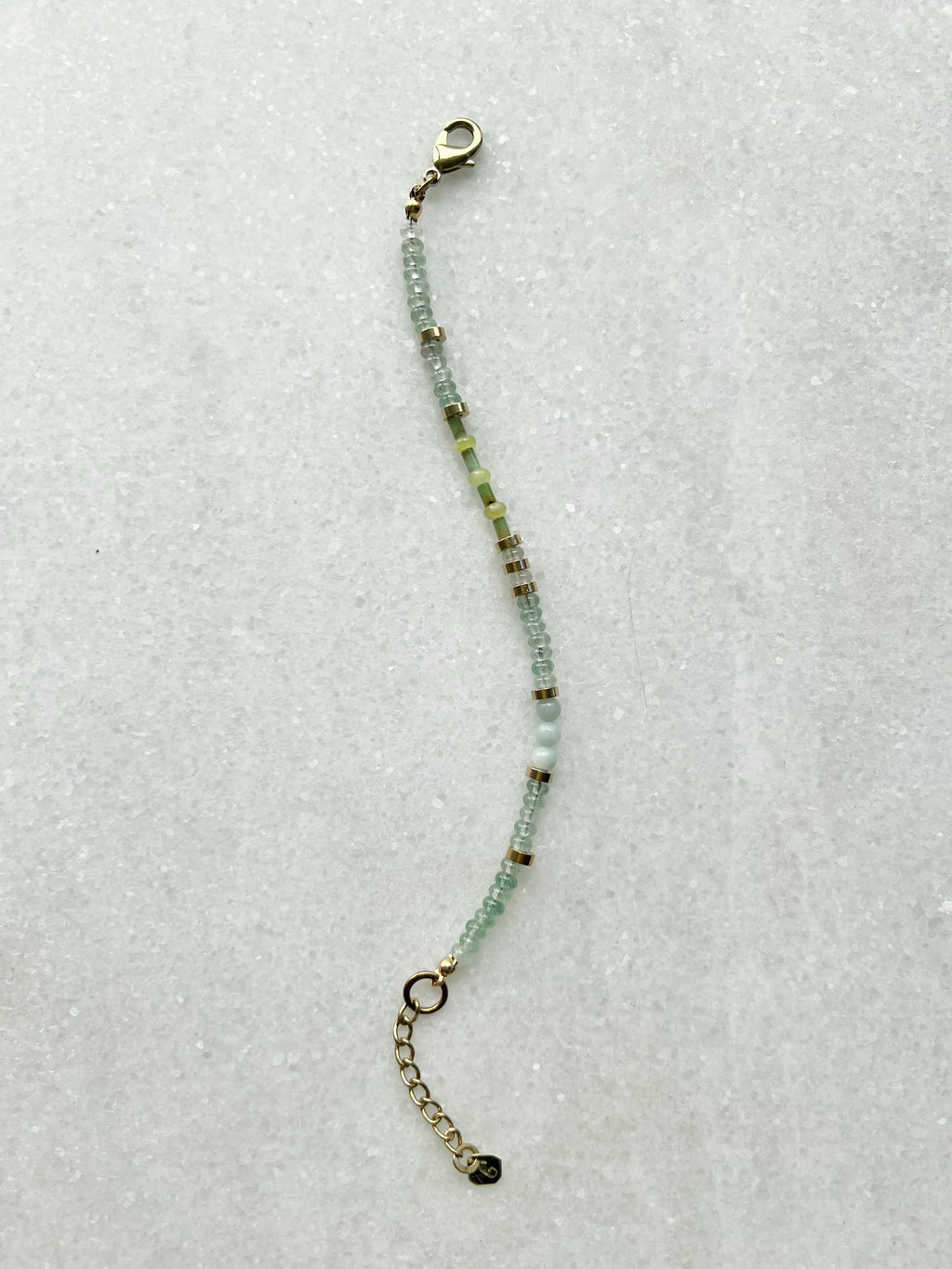 Grüner Erdbeerquarz Armband