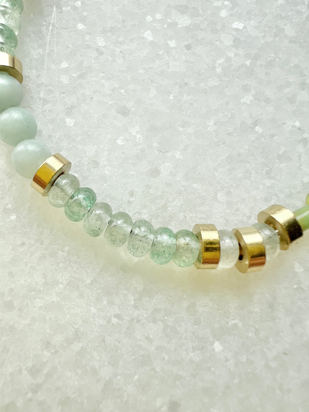 Grüner Erdbeerquarz Armband