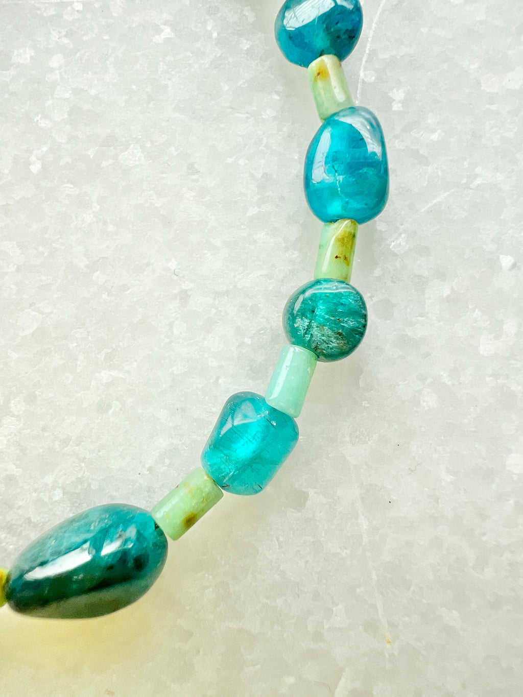 Unakite and Amazonite bracelet