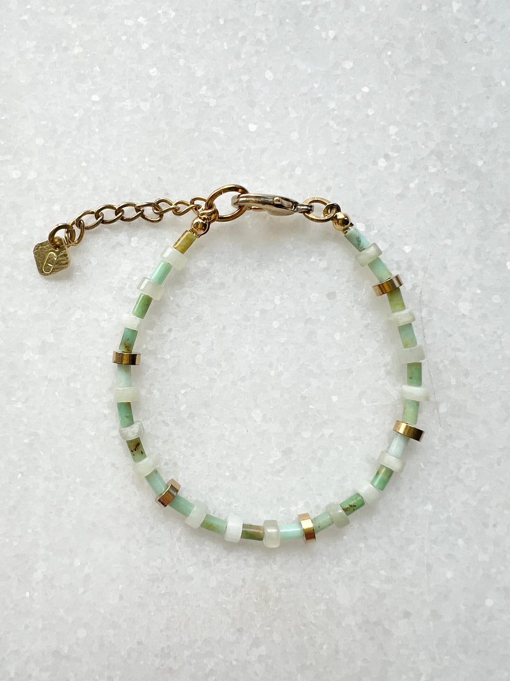 Jade und Chrysopras Freundschaftsarmband