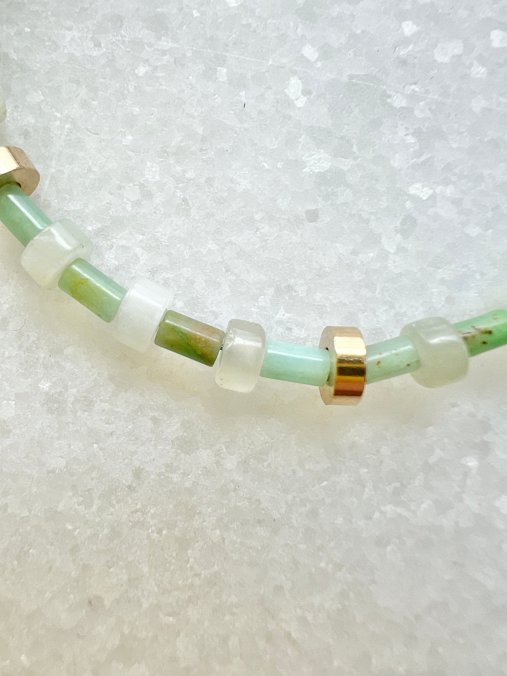 Jade und Chrysopras Freundschaftsarmband