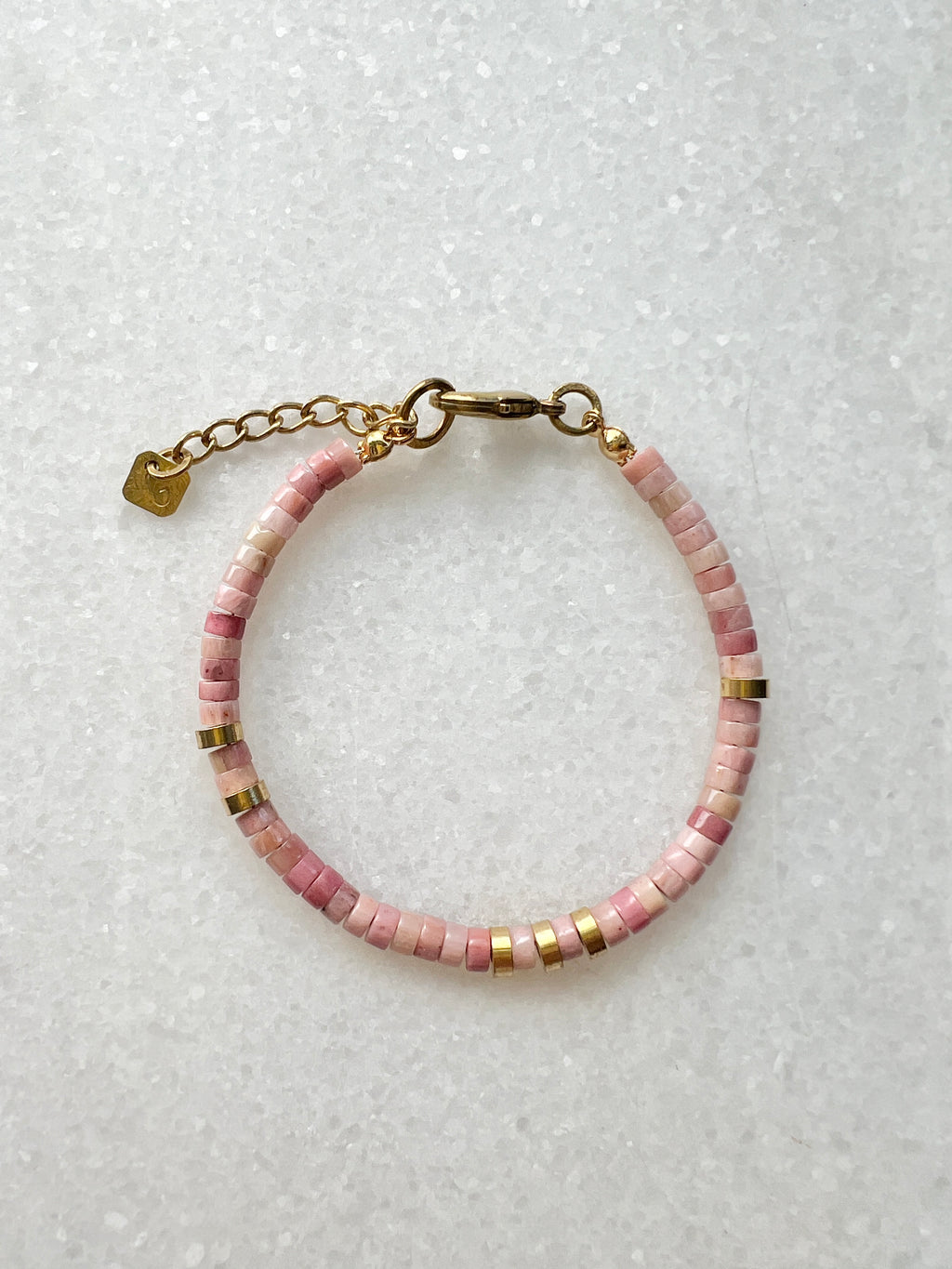 Rhodochrosit Heishi Armband