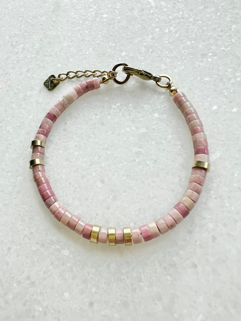Rhodochrosit Heishi Armband