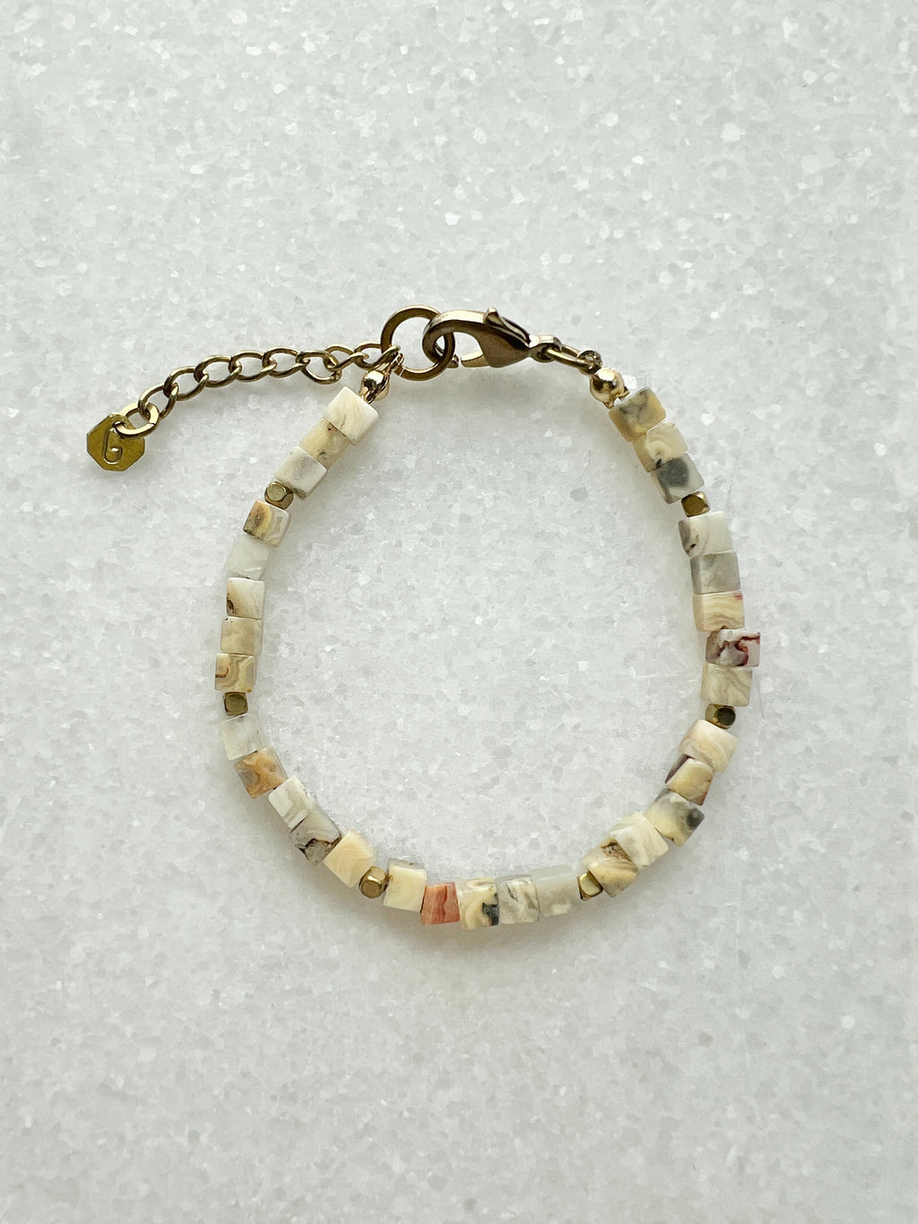 Crazy Achat Würfel Armband