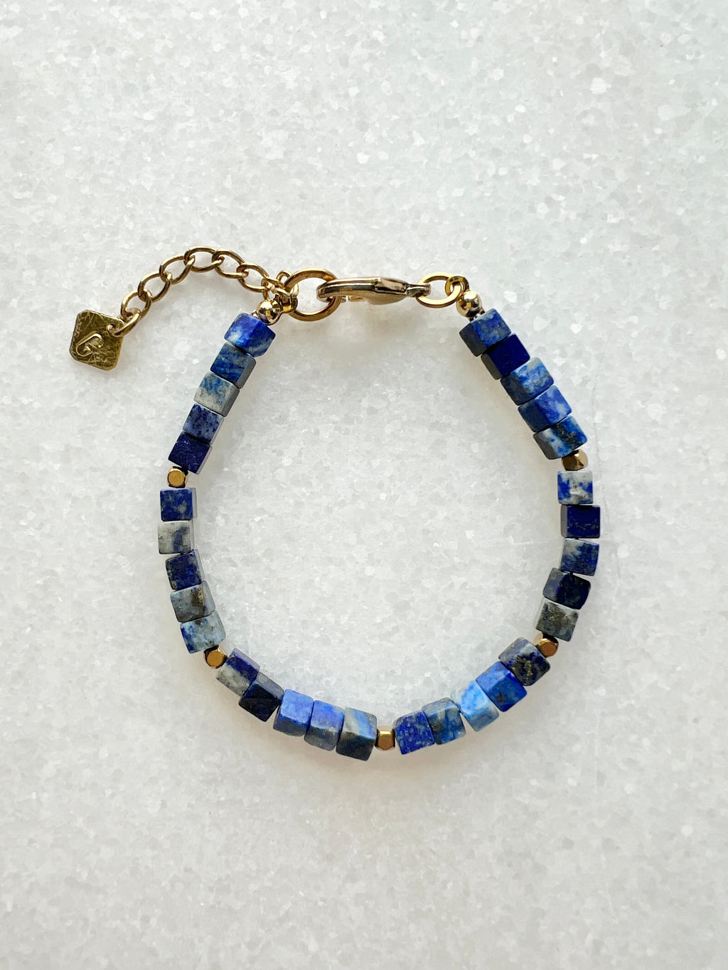 Lapislazuli Würfel Armband