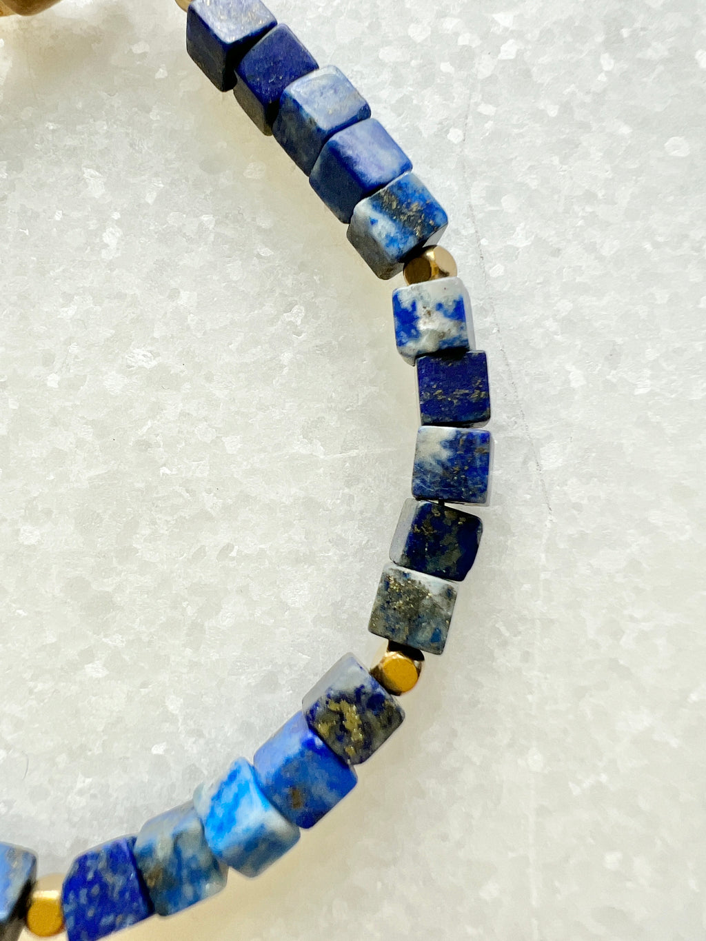 Lapislazuli Würfel Armband