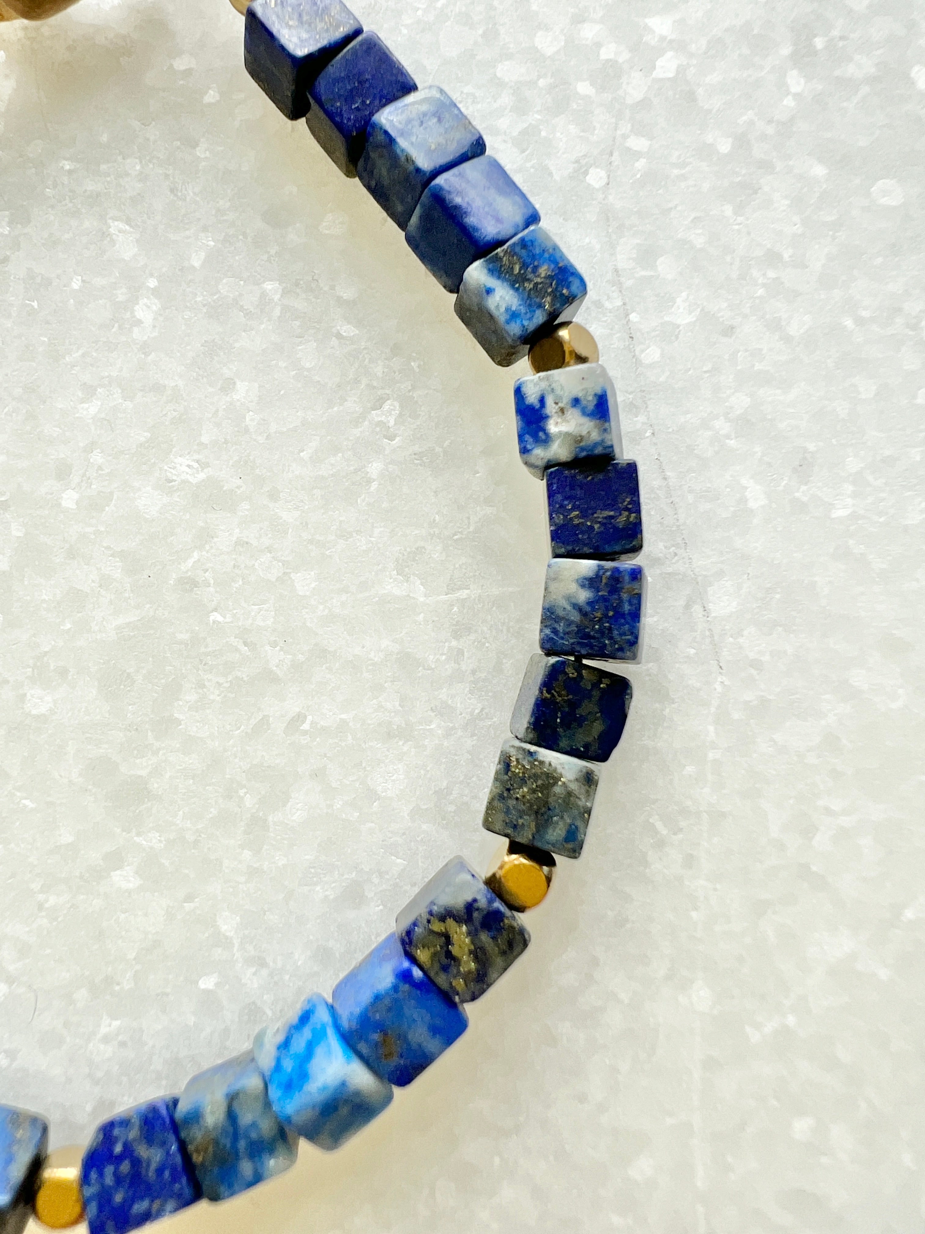 Lapislazuli Würfel Armband