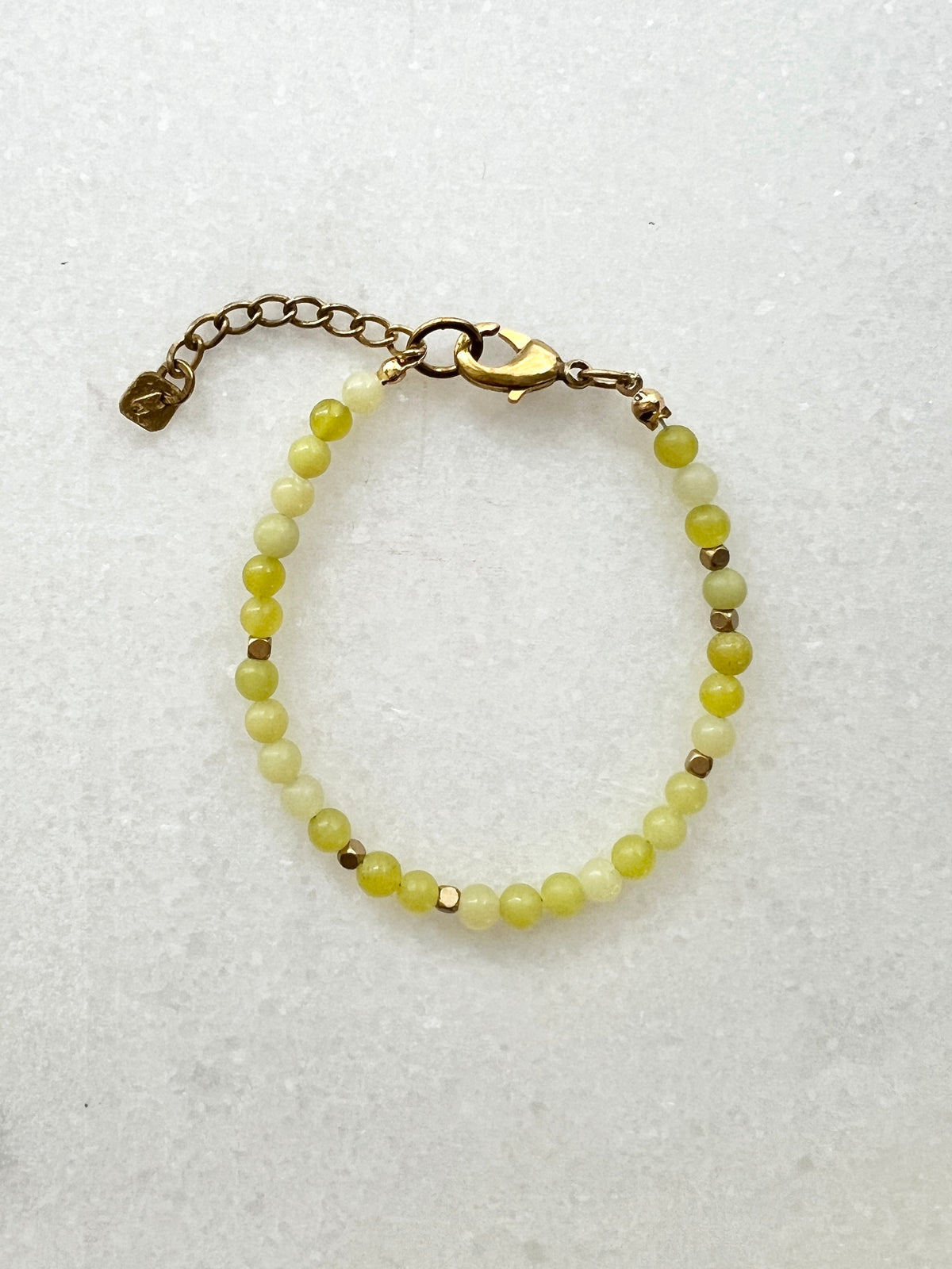 Zitronen Jade Armband