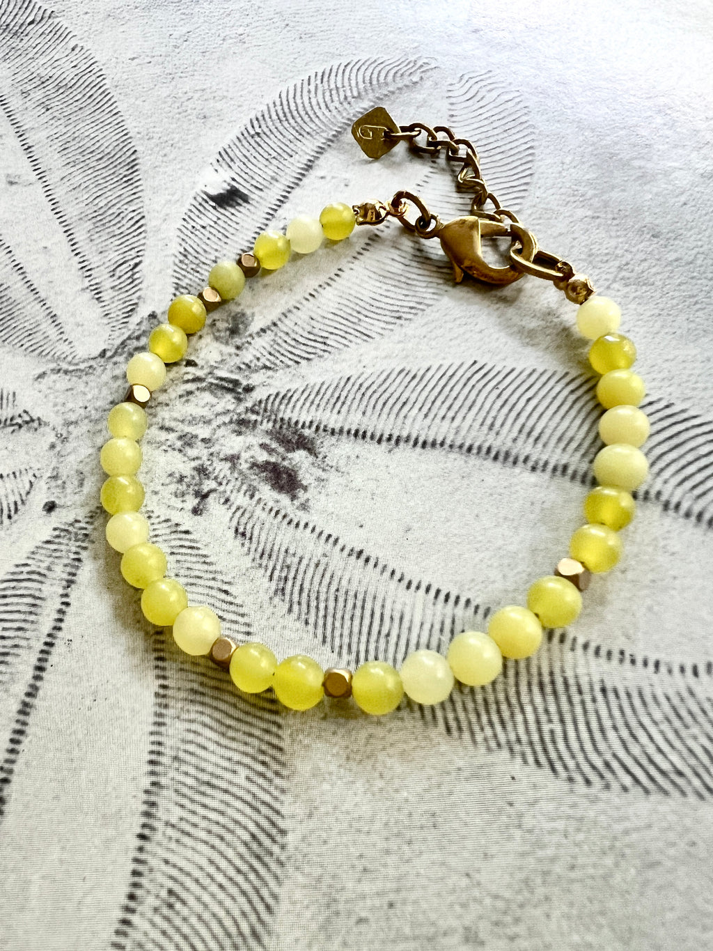 Zitronen Jade Armband