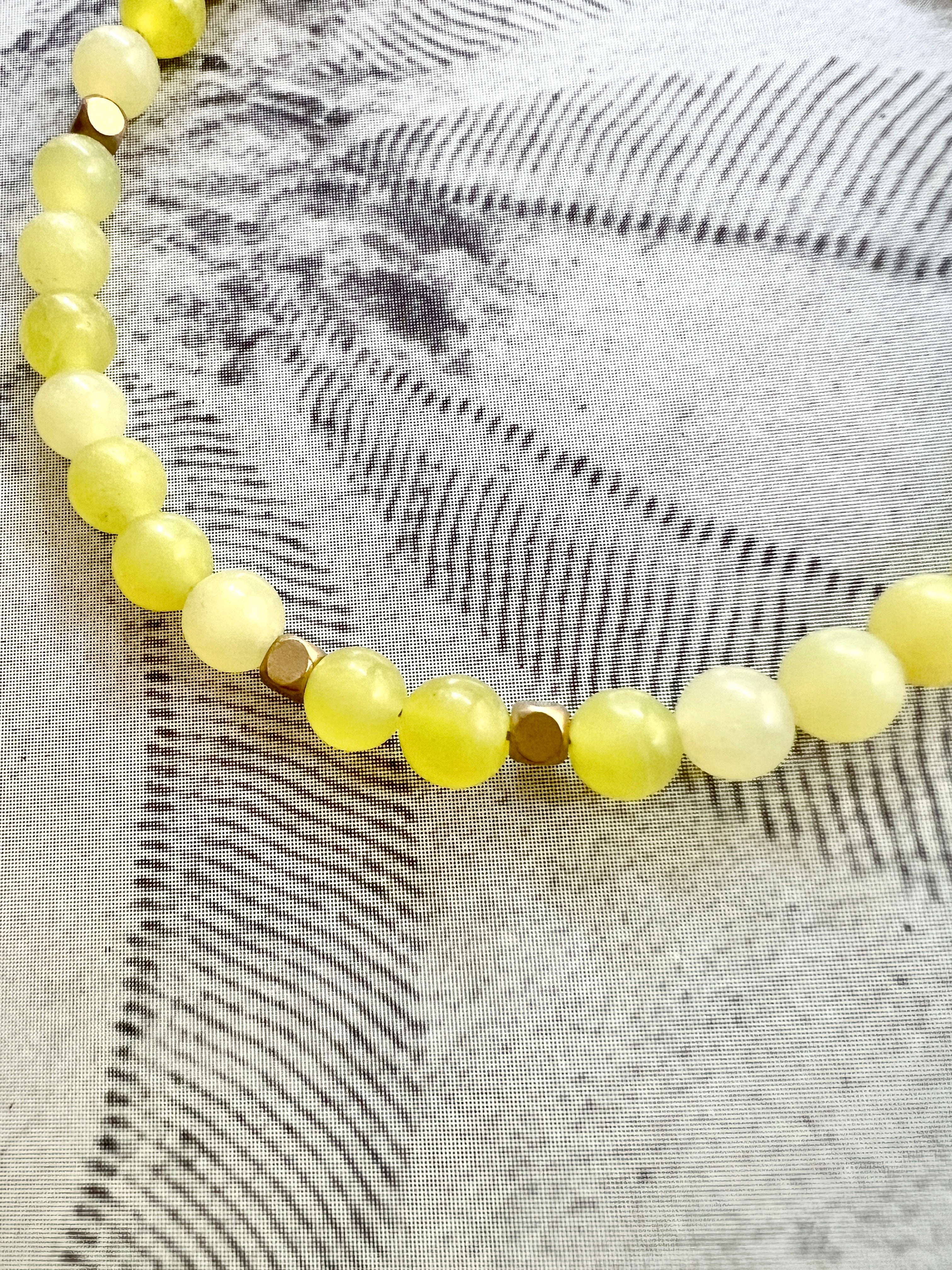 Zitronen Jade Armband