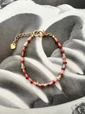 Unakite and Amazonite bracelet