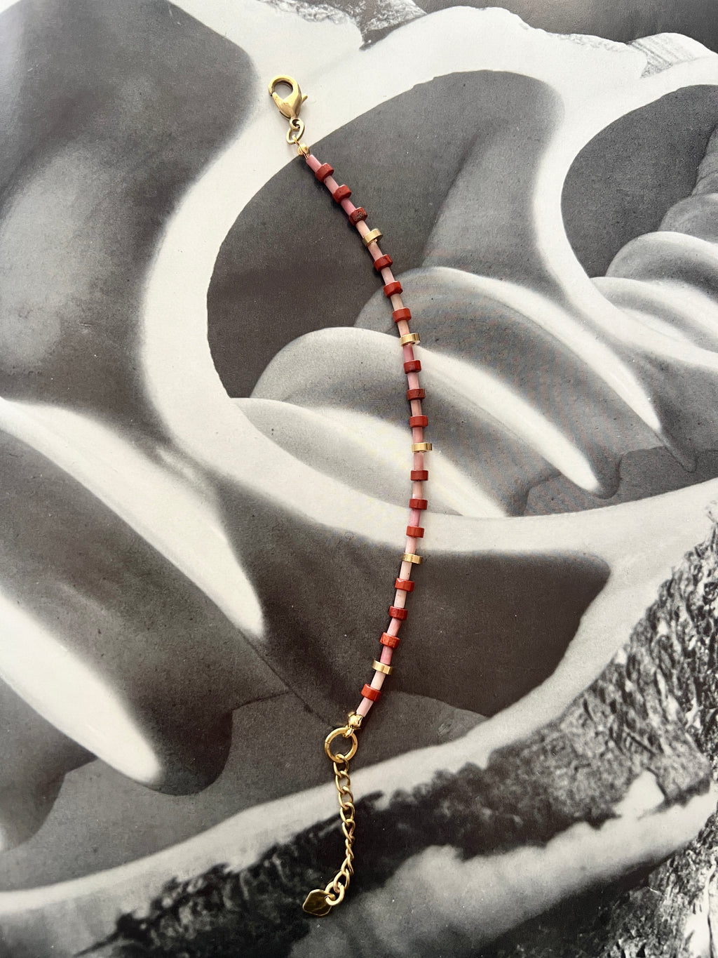 Unakite and Amazonite bracelet