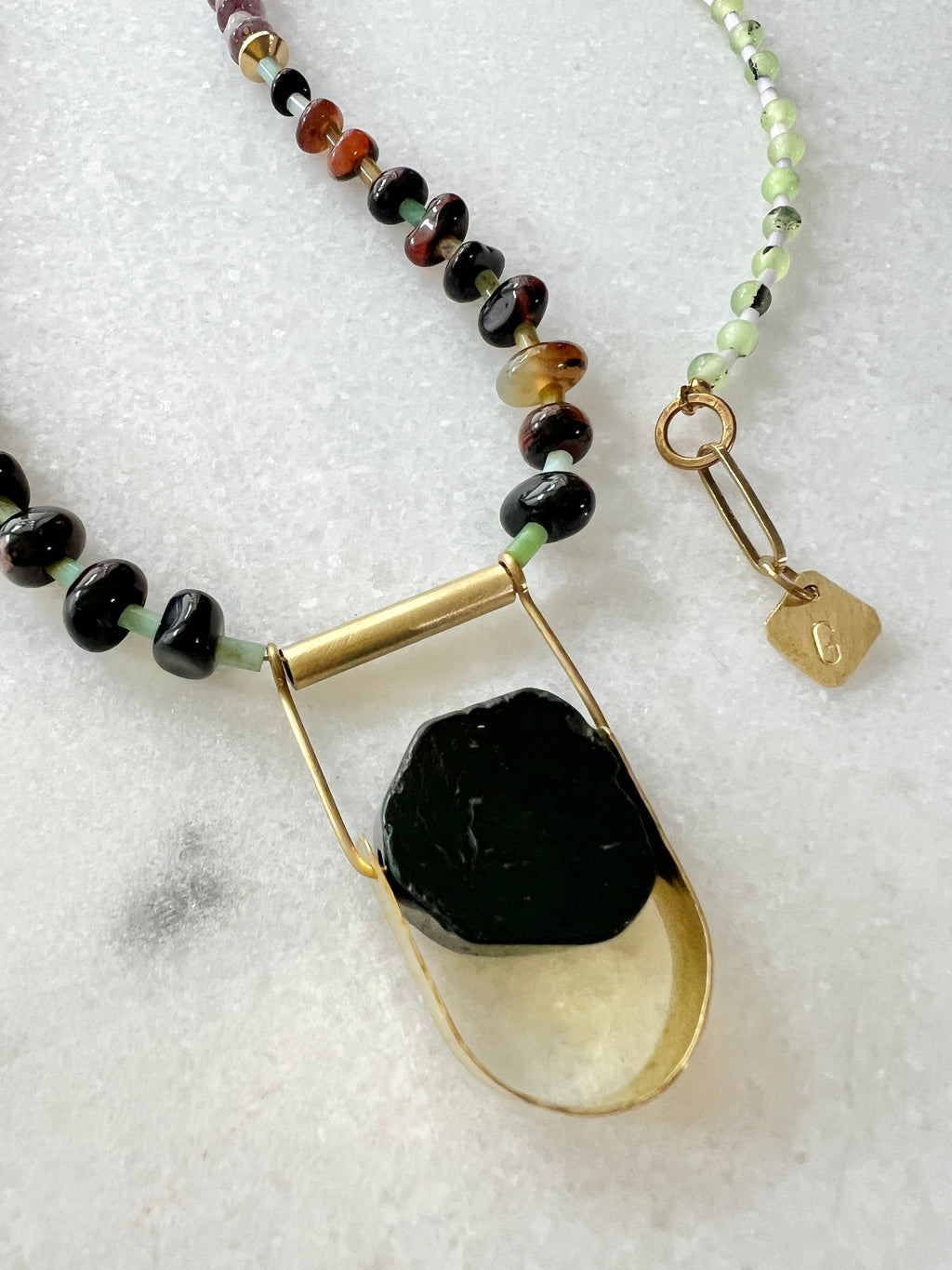 Mixed Gemstone Beaded Boho Necklace