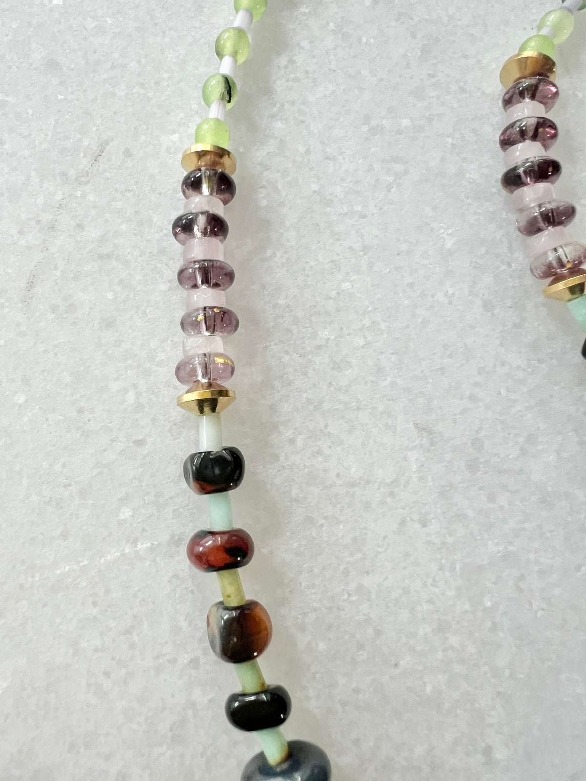 Mixed Gemstone Beaded Boho Necklace
