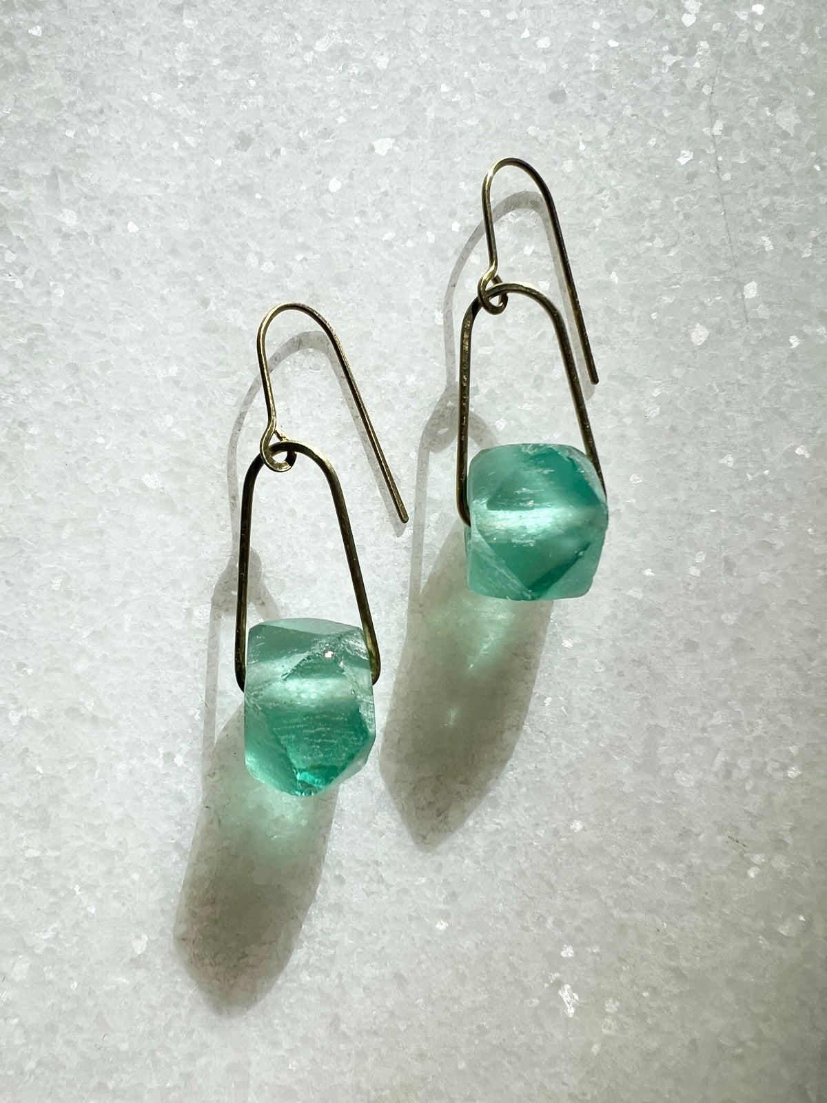 Agate Drop Statement Earrings