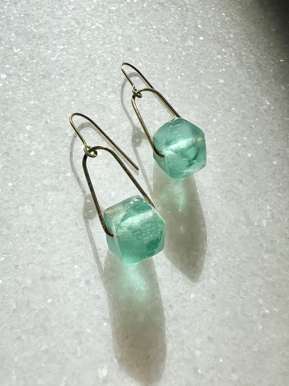 Agate Drop Statement Earrings