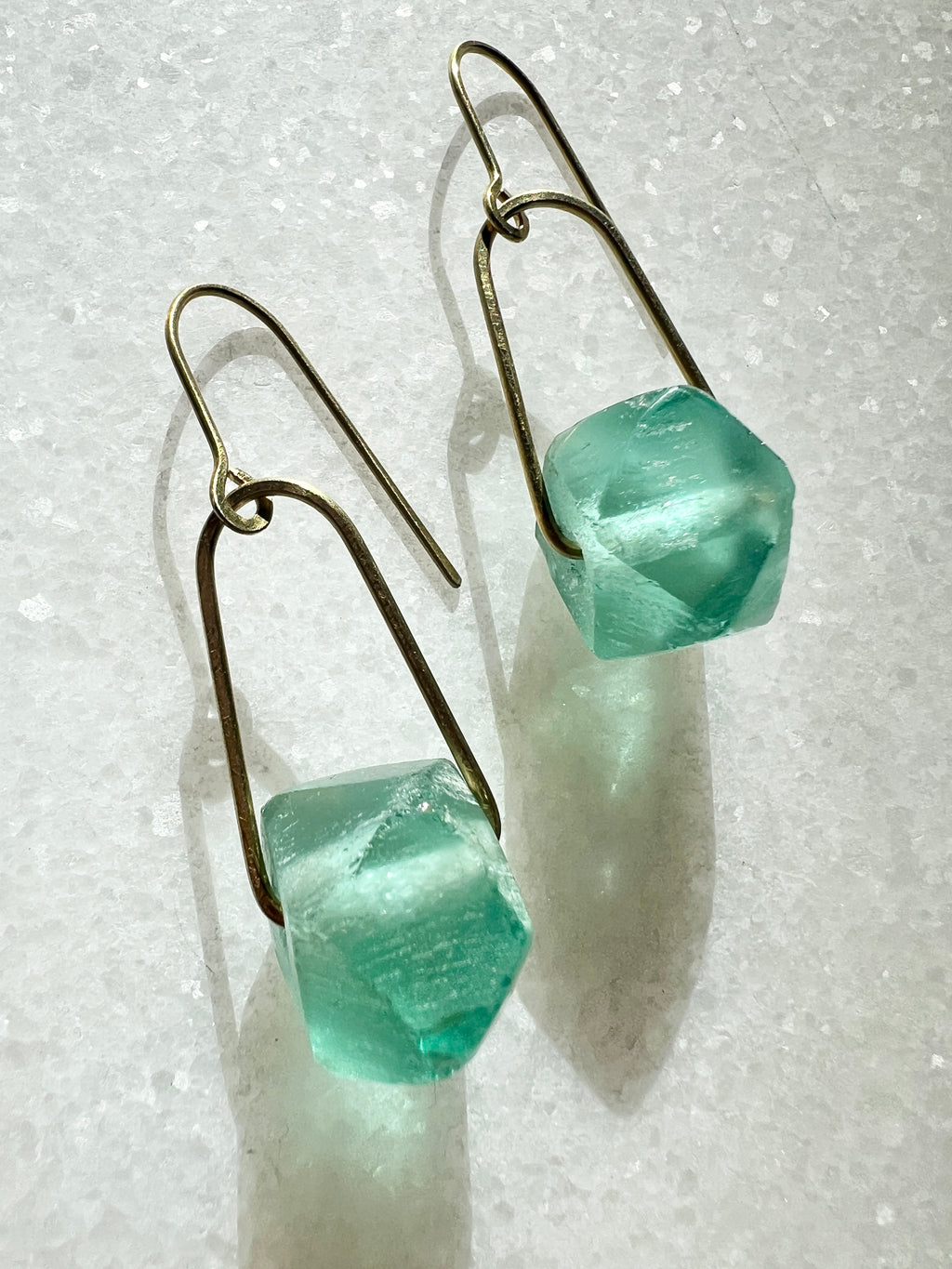 Agate Drop Statement Earrings