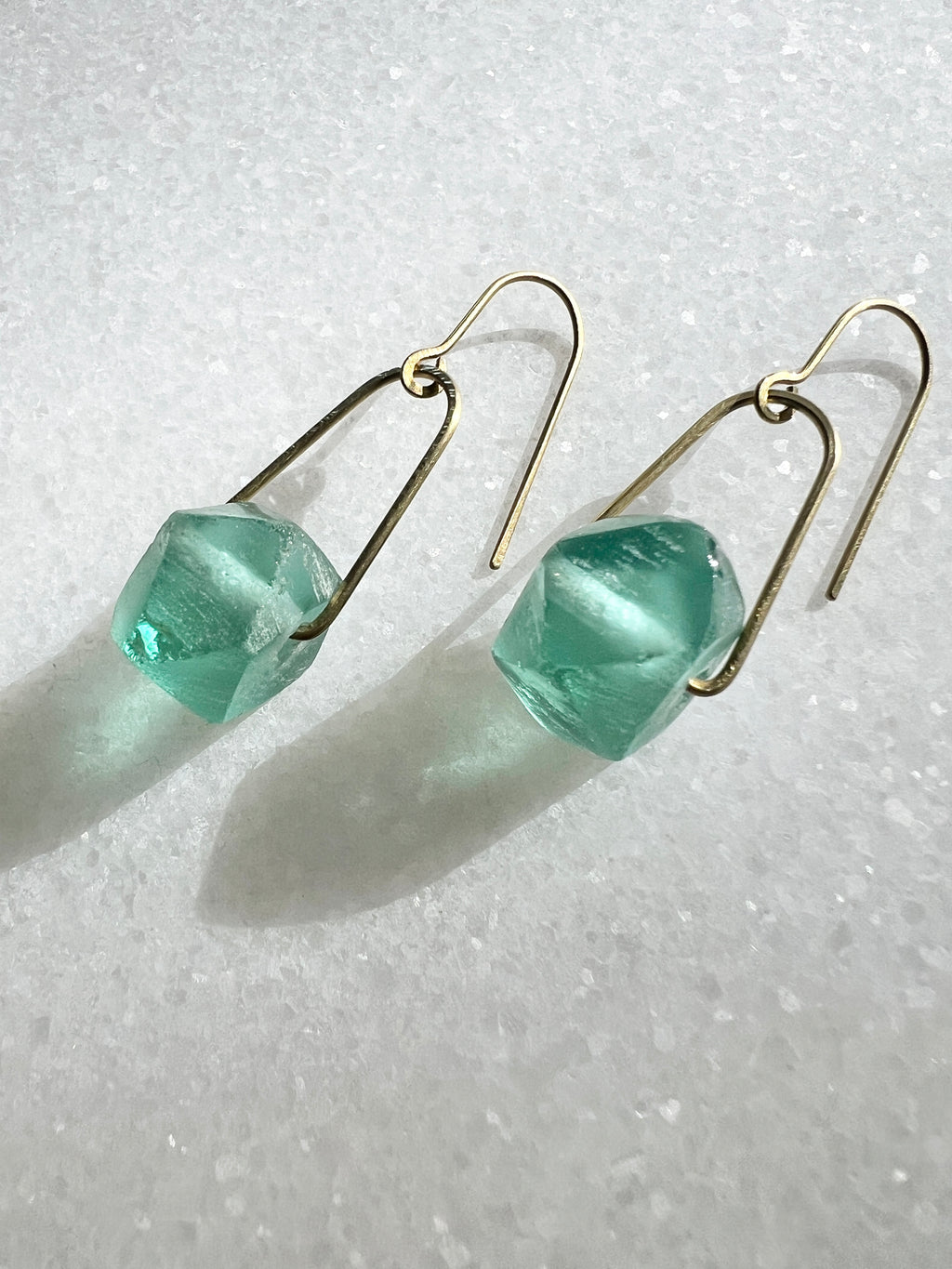 Agate Drop Statement Earrings