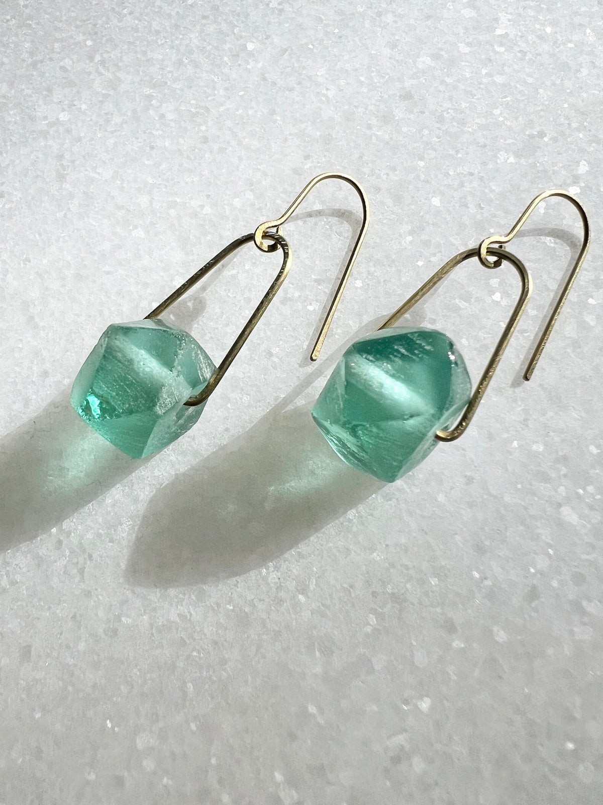 Agate Drop Statement Earrings