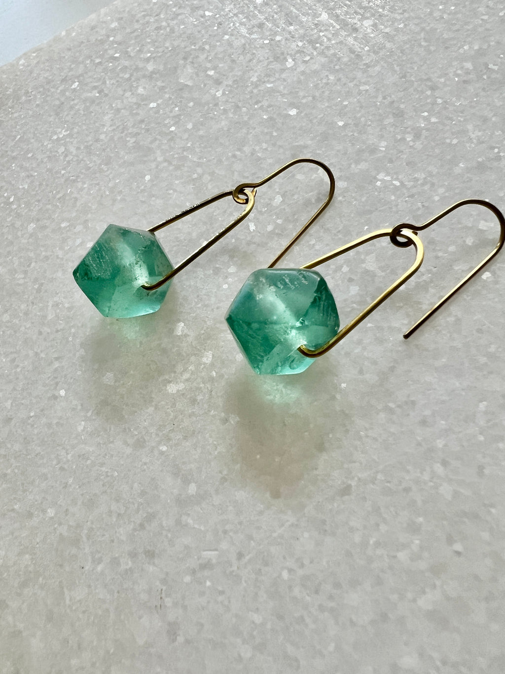 Agate Drop Statement Earrings
