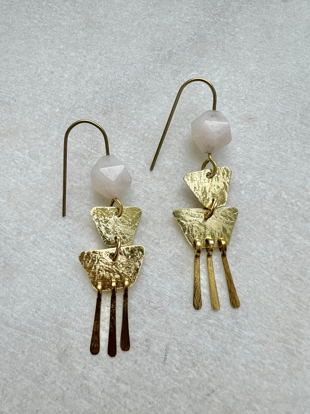 Agate Drop Statement Earrings