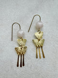 Agate Drop Statement Earrings