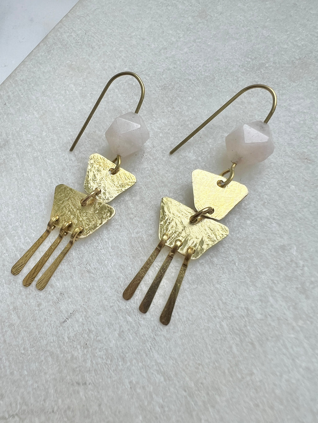 Agate Drop Statement Earrings