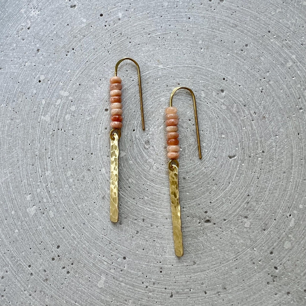 Lange Sunstone Ohrhänger - Schmuck - Gudbling