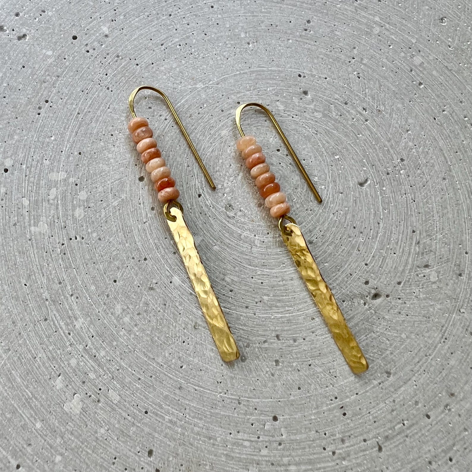 Lange Sunstone Ohrhänger - Schmuck - Gudbling