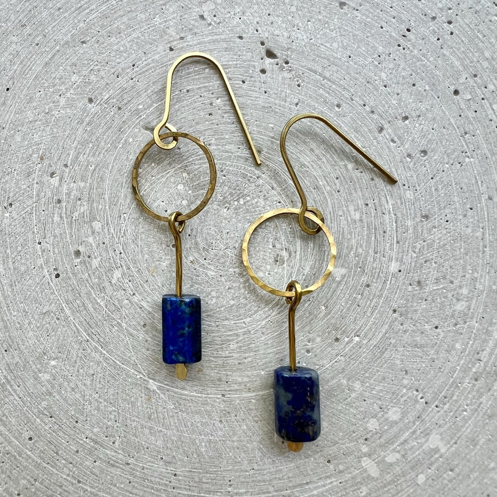 Lapislazuli Kreis Ohrringe - Ohrring - Gudbling