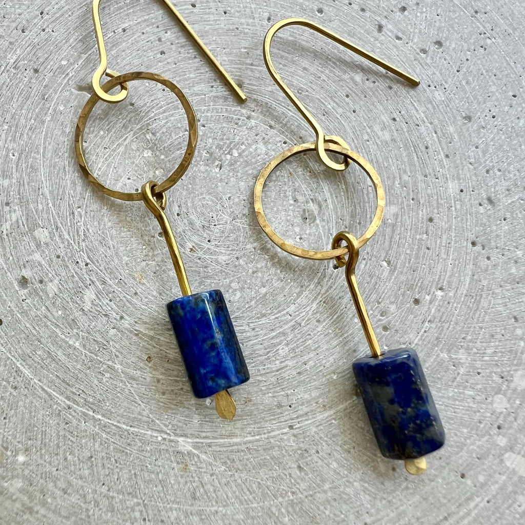 Lapislazuli Kreis Ohrringe - Ohrring - Gudbling