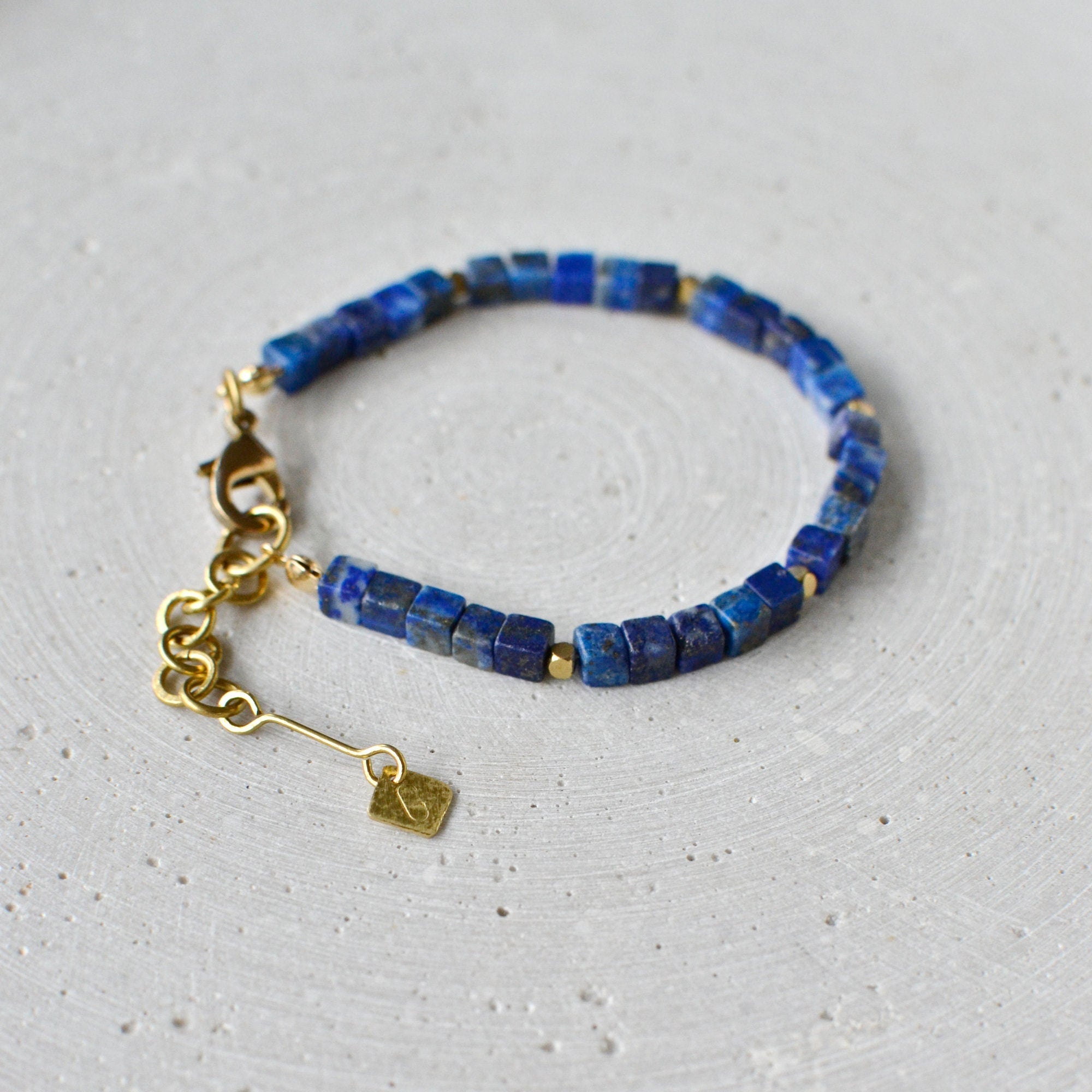 Lapislazuli Würfel Armband - Armband - Gudbling