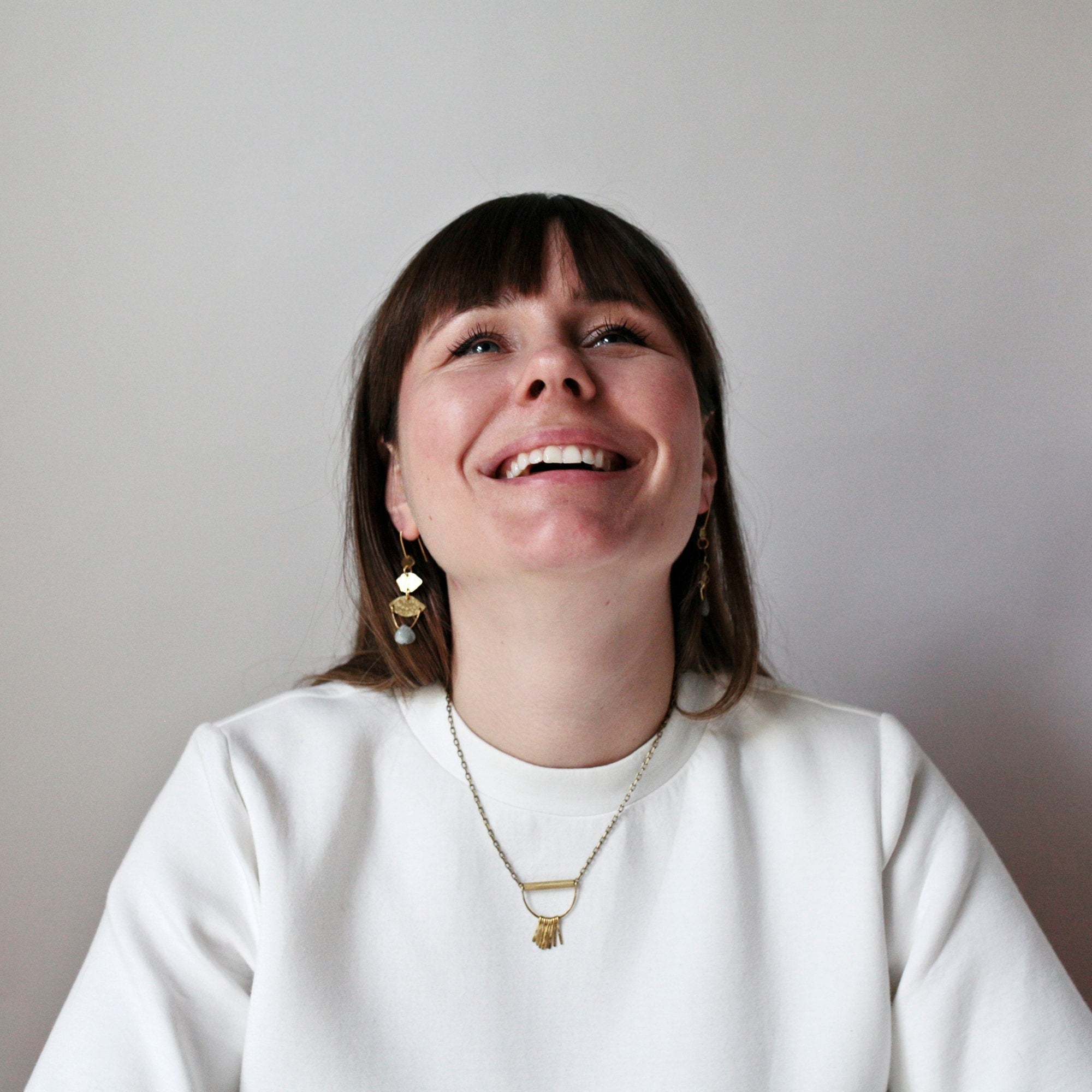 Minimalistische Messing Fransen Halskette - Halskette - Gudbling